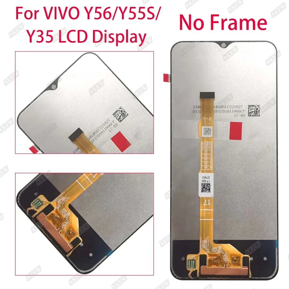 Vivo Y55s Ekran Dokunmatik Orijinal Çıtasız Ürün (Çerçevesiz)