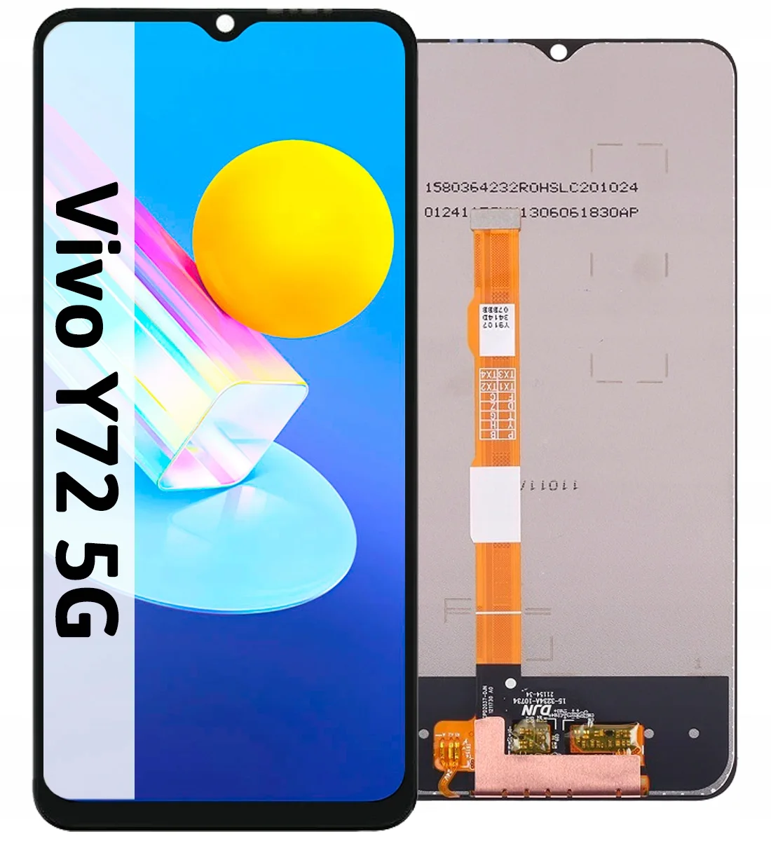 Vivo Y72 5G Ekran Dokunmatik Orijinal Çıtasız Ürün (Çerçevesiz)