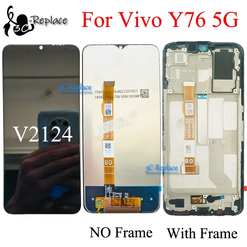 Vivo Y76 5G Ekran Dokunmatik Orijinal Çıtasız Ürün (Çerçevesiz)