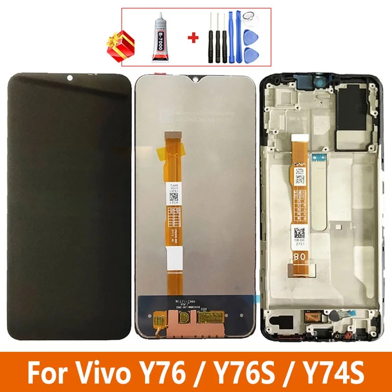 Vivo Y76s Ekran Dokunmatik Orijinal Çıtasız Ürün (Çerçevesiz)