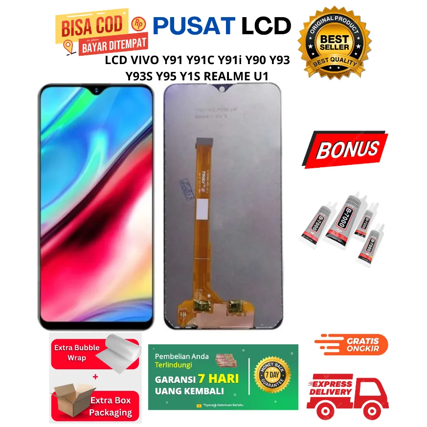 Vivo Y91s Ekran Dokunmatik Orijinal Çıtasız Ürün (Çerçevesiz)