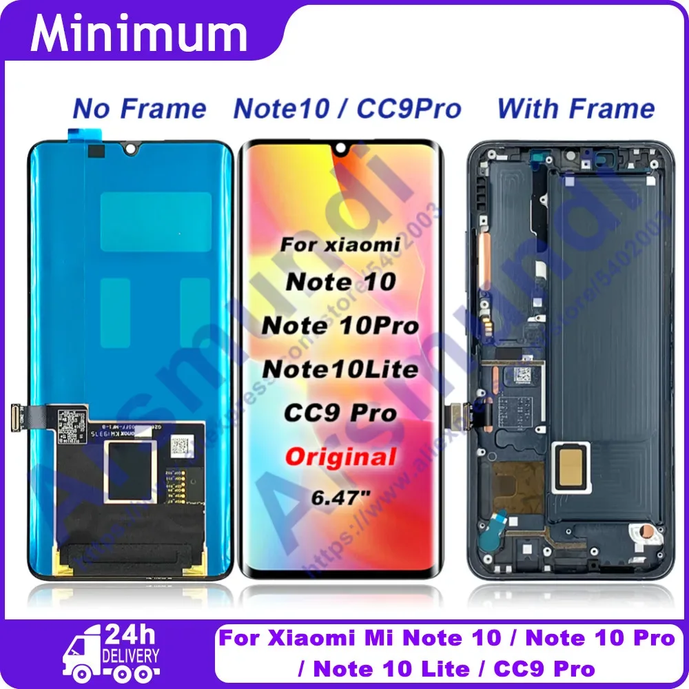 Xiaomi Cc 9 Pro Ekran Dokunmatik SOFT OLED Kalite Ekran Çıtasız (Çerçevesiz)