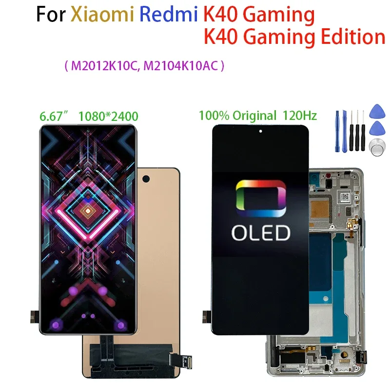 Xiaomi K40 Gaming Çıtalı Ekran Dokunmatik Siyah SOFT OLED Kalite Ekran