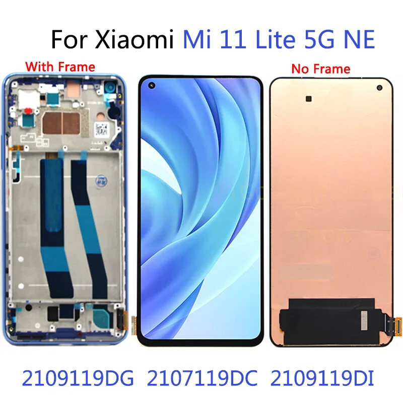 Xiaomi Mi 11 Lite Ne Ekran Dokunmatik Orijinal Çıtasız Ürün (Çerçevesiz)