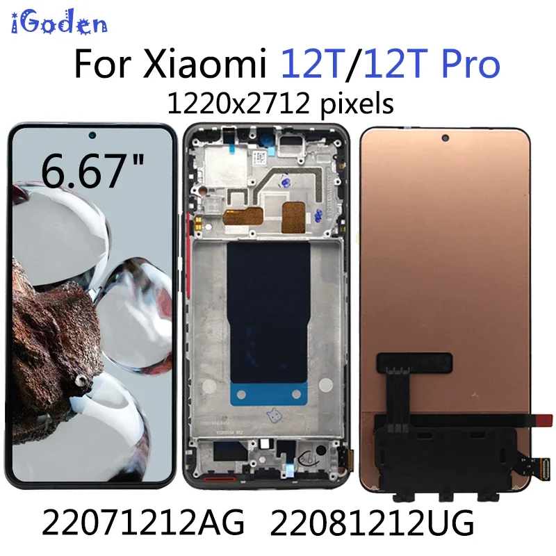 Xiaomi Mi 12T Ekran Dokunmatik A Plus Kalite Ürün Çıtasız (Çerçevesiz)