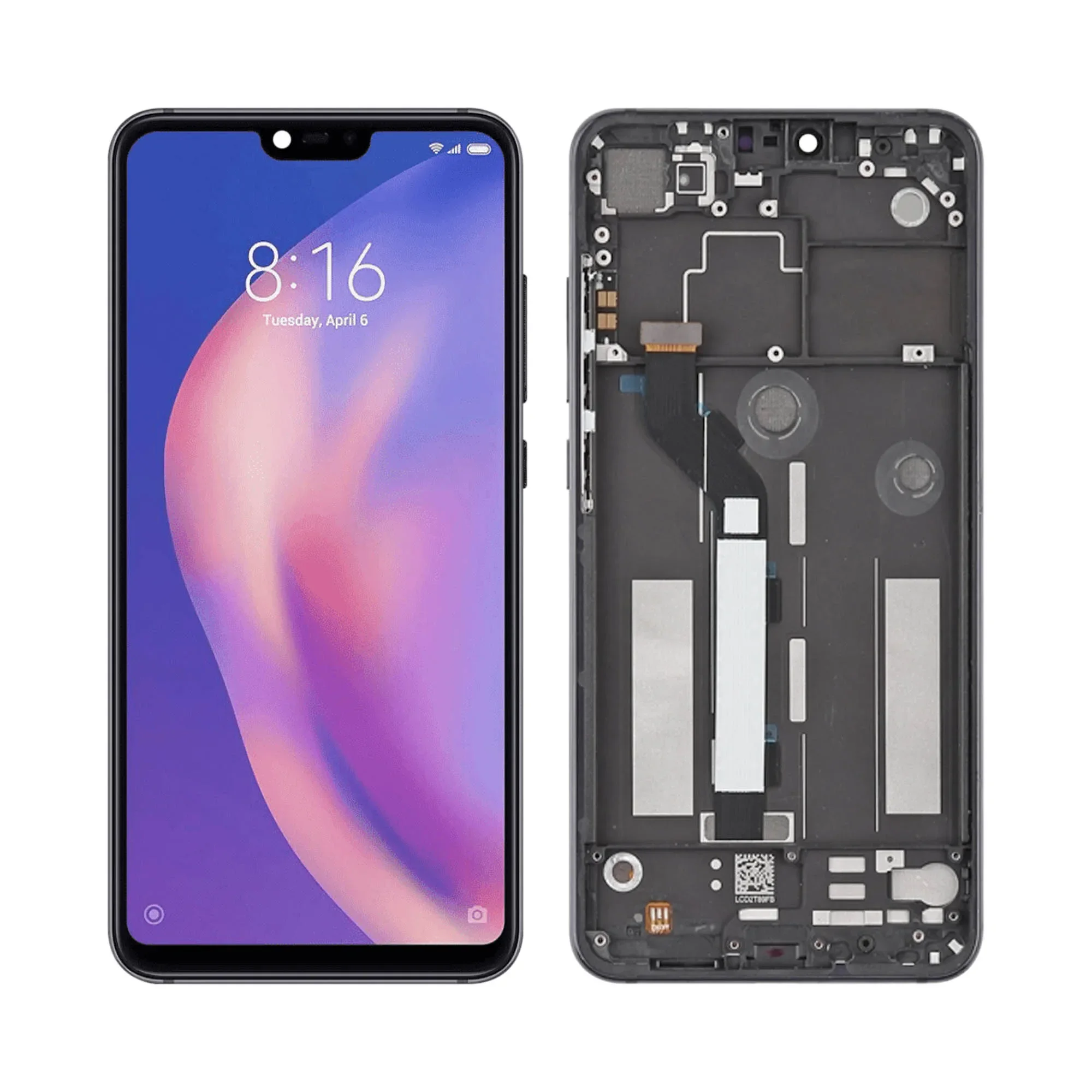 Xiaomi Mi 8 Lite Ekran Dokunmatik Orijinal Çıtasız Ürün (Çerçevesiz)