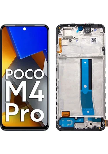 Xiaomi Poco M4 Çıtalı Ekran Dokunmatik Siyah Orijinal