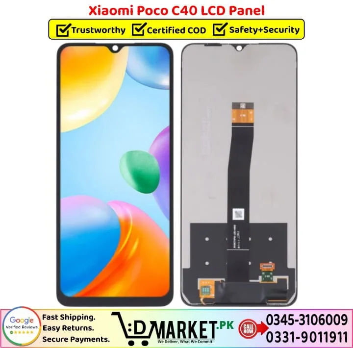 Xiaomi Pococo C40 Ekran Dokunmatik Orijinal Çıtasız Ürün (Çerçevesiz)