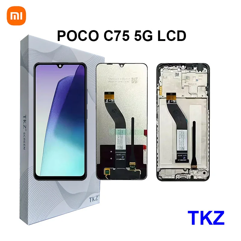 Xiaomi Pococo C75 Ekran Dokunmatik Orijinal Çıtasız Ürün (Çerçevesiz)