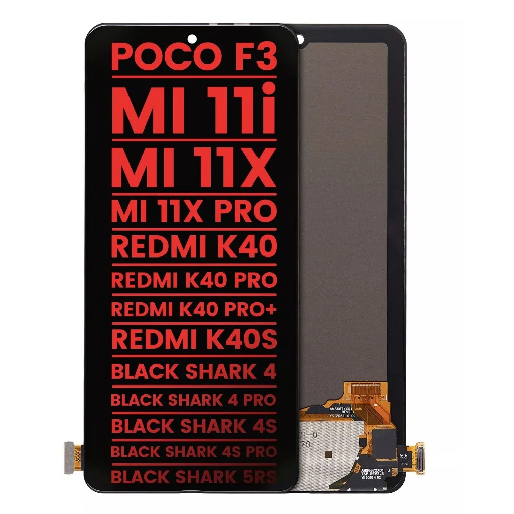 Xiaomi Pococo F3 Ekran Dokunmatik OLED Çıtasız (Çerçevesiz)