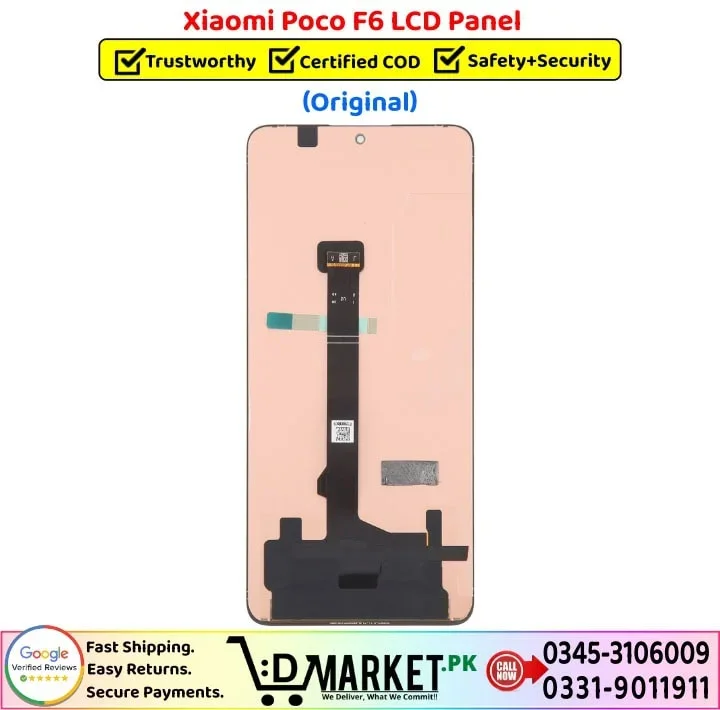 Xiaomi Pococo F6 Ekran Dokunmatik SOFT OLED Kalite Ekran Çıtasız (Çerçevesiz)