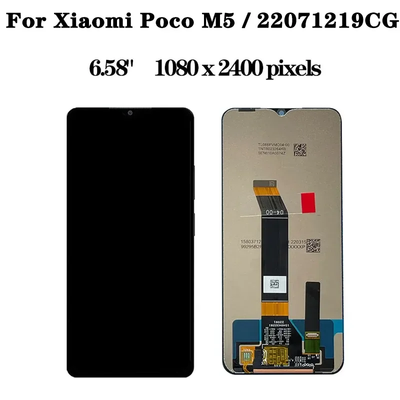 Xiaomi Pococo M5 Çıtalı Ekran Dokunmatik Siyah Orijinal