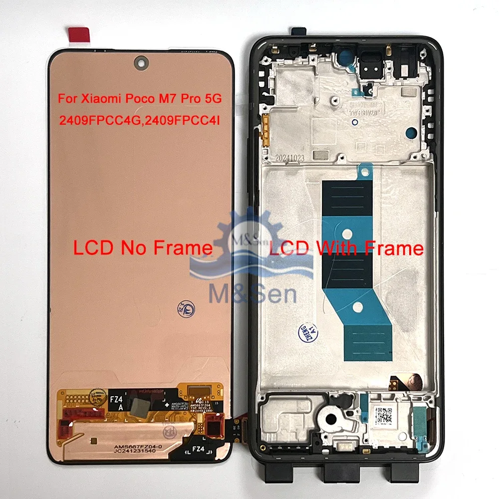 Xiaomi Pococo M7 5G Ekran Dokunmatik SOFT OLED Kalite Ekran Çıtasız (Çerçevesiz)