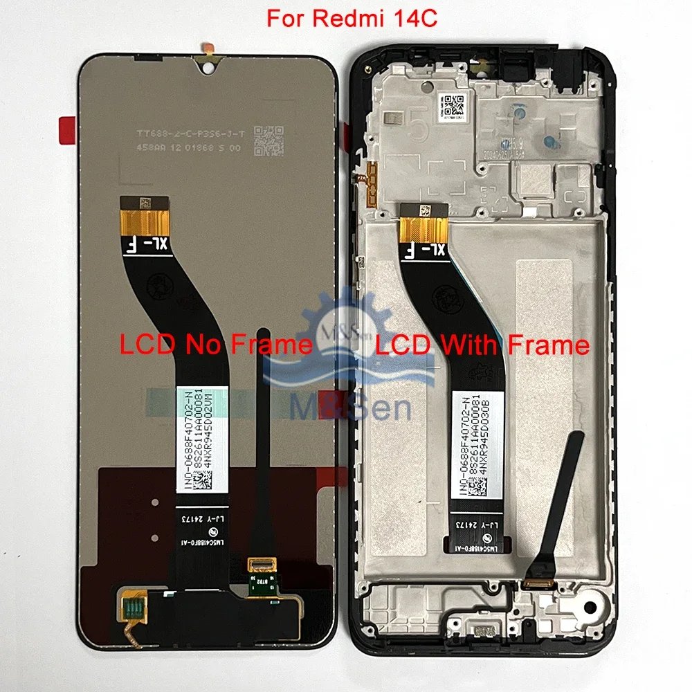 Xiaomi Redmi 14C Çıtalı Ekran Dokunmatik Siyah Orijinal