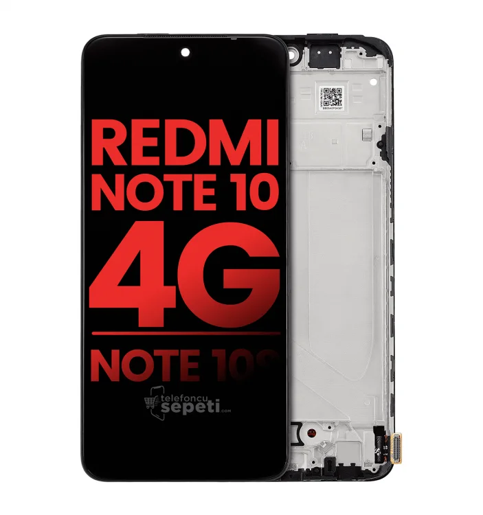 Xiaomi Redmi Note 10 4G Çıtalı Ekran Dokunmatik Siyah A Plus Kalite Ürün