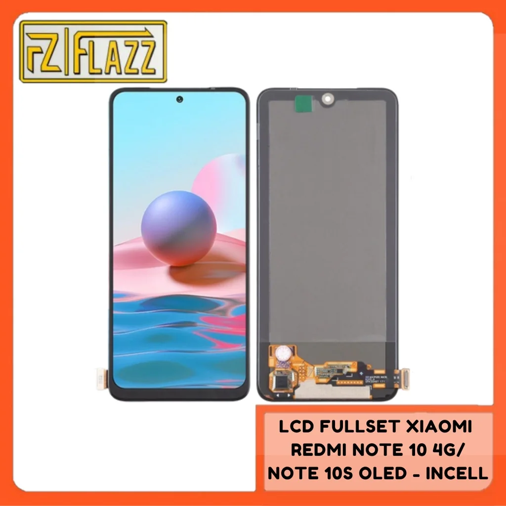 Xiaomi Redmi Note 10 4G Çıtalı Ekran Dokunmatik Siyah OLED