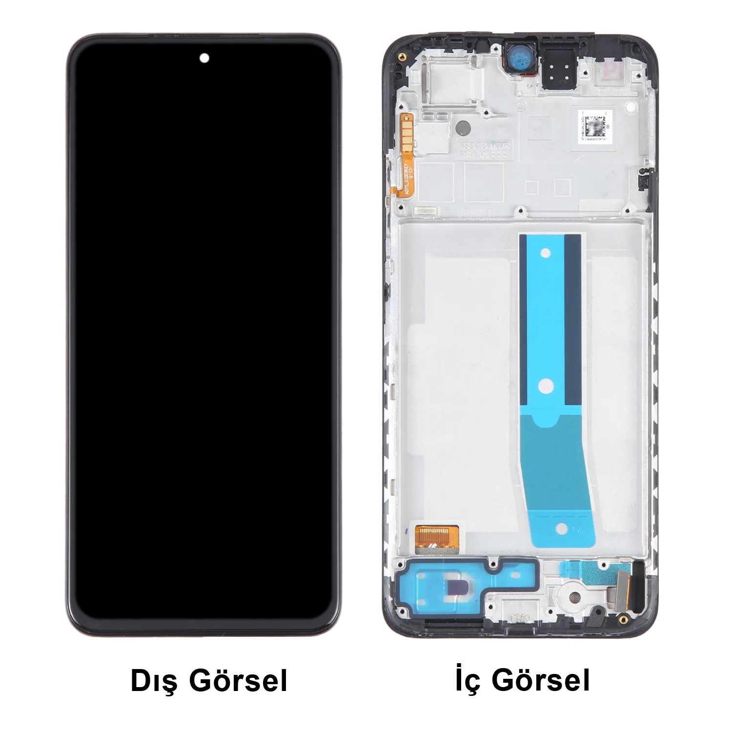 Xiaomi Redmi Note 11 Pro Plus Çıtalı Ekran Dokunmatik Siyah OLED