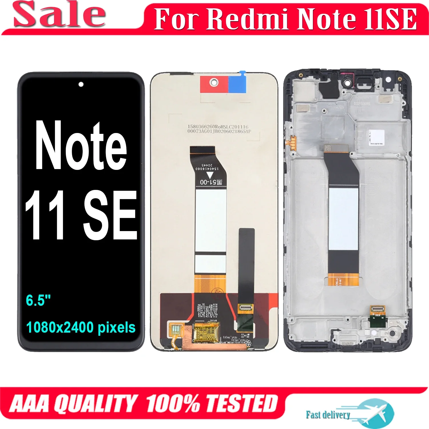 Xiaomi Redmi Note 11 SE Ekran Dokunmatik Orijinal Çıtasız Ürün (Çerçevesiz)
