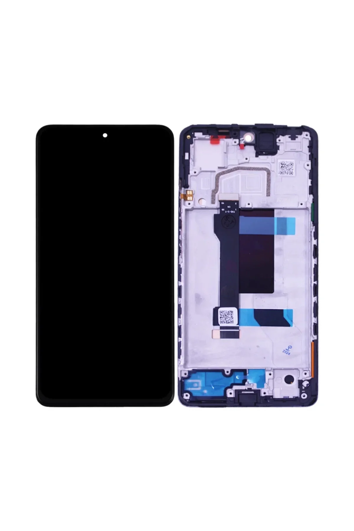 Xiaomi Redmi Note 12 Pro Plus 5G Çıtalı Ekran Dokunmatik Siyah SOFT OLED Kalite Ekran