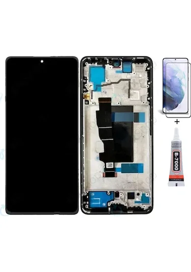 Xiaomi Redmi Note 13 4G Çıtalı Ekran Dokunmatik Mavi SOFT OLED Kalite Ekran