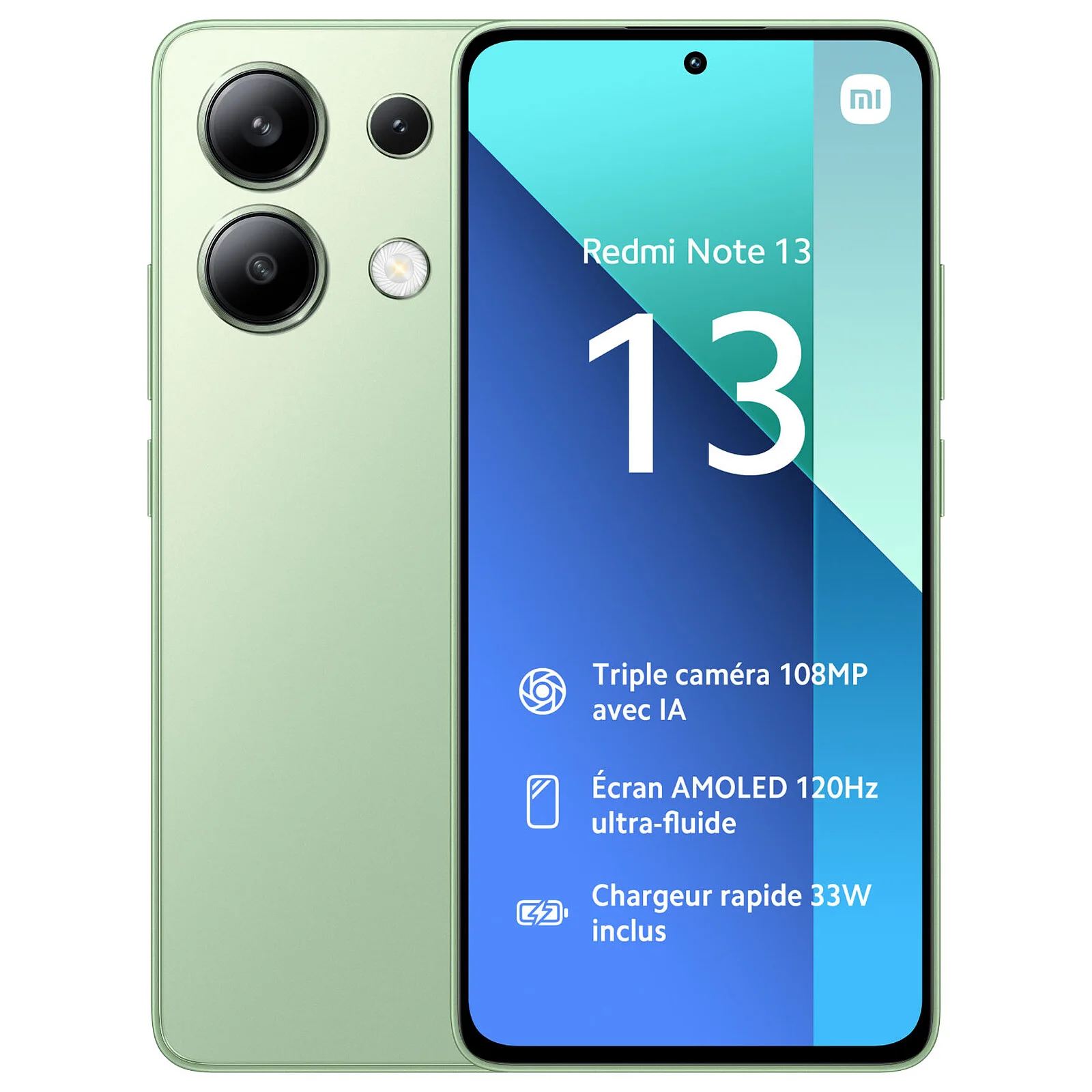 Xiaomi Redmi Note 13 4G Çıtalı Ekran Dokunmatik Yesil A Plus Kalite Ürün