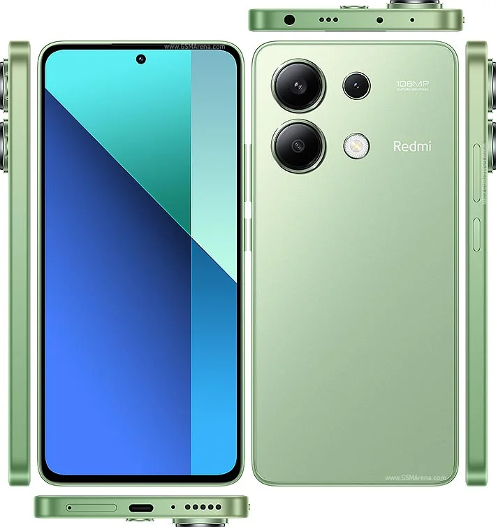 Xiaomi Redmi Note 13 4G Çıtalı Ekran Dokunmatik Yesil A Plus Kalite Ürün