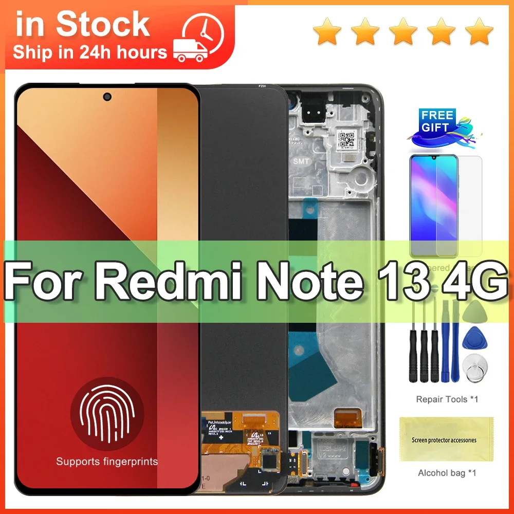 Xiaomi Redmi Note 13 4G Eu Ekran Dokunmatik A Plus Kalite Ürün Çıtasız (Çerçevesiz)
