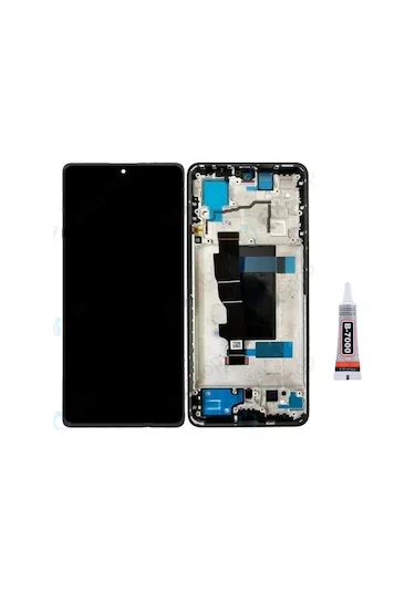 Xiaomi Redmi Note 13 Pro 4G Çıtalı Ekran Dokunmatik Siyah SOFT OLED Kalite Ekran