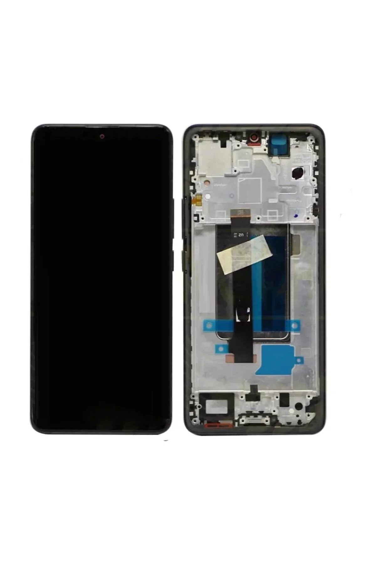 Xiaomi Redmi Note 13 Pro Plus Çıtalı Ekran Dokunmatik Siyah SOFT OLED Kalite Ekran
