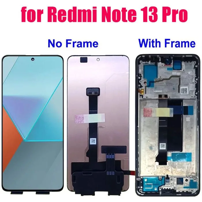 Xiaomi Redmi Note 13 Pro Plus Ekran Dokunmatik SOFT OLED Kalite Ekran Çıtasız (Çerçevesiz)