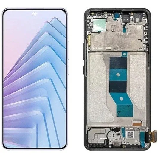 Xiaomi Redmi Note 14 4G Çıtalı Ekran Dokunmatik Siyah SOFT OLED Kalite Ekran