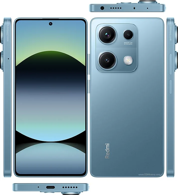 Xiaomi Redmi Note 14S 4 Çıtalı Ekran Dokunmatik Mavi SOFT OLED Kalite Ekran