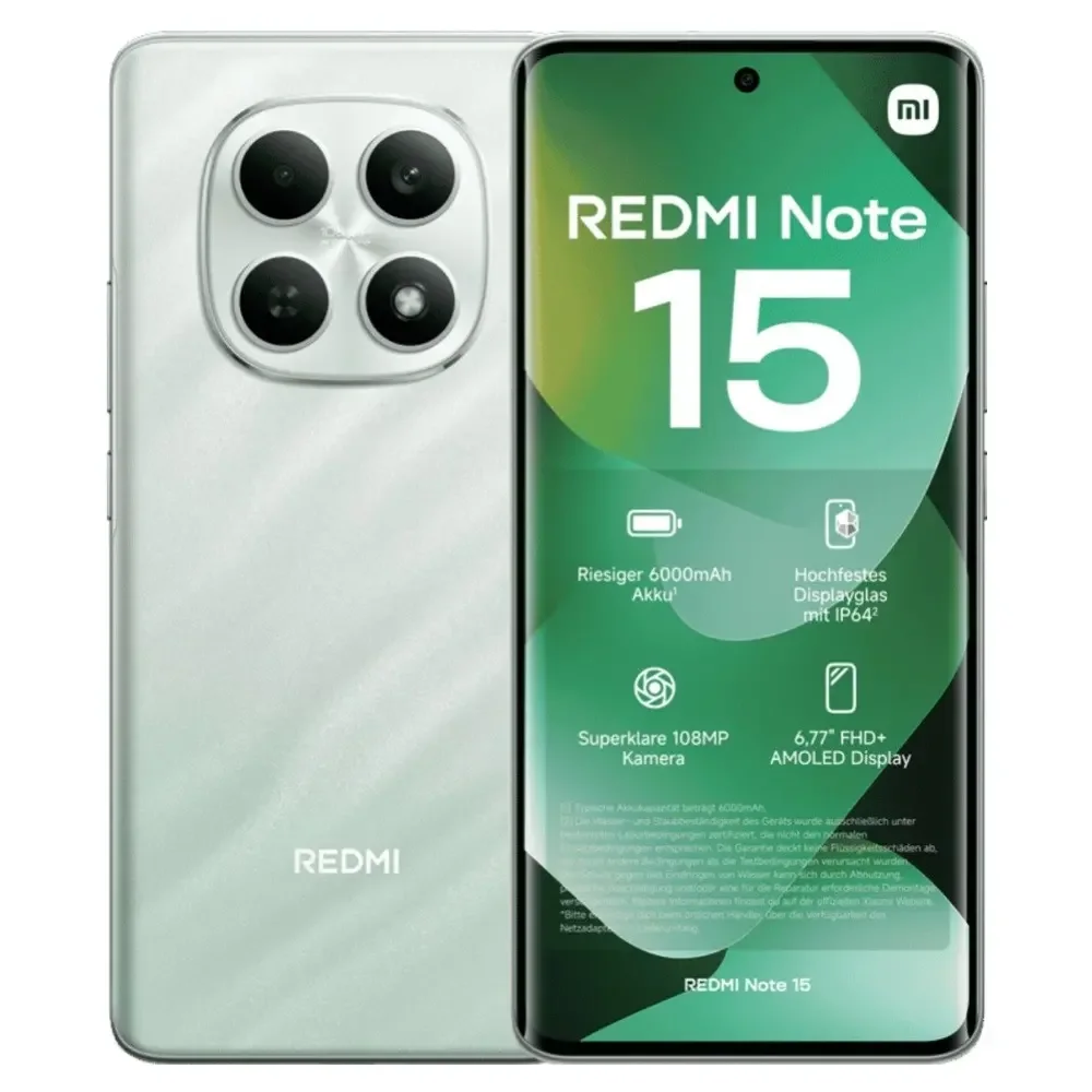 Xiaomi Redmi Note 15 4G Çıtalı Ekran Dokunmatik Yesil SOFT OLED Kalite Ekran