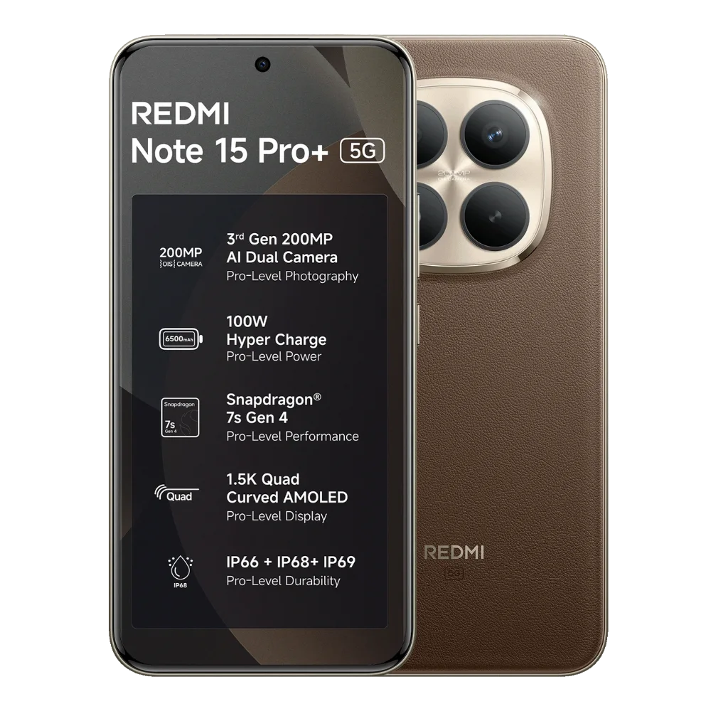 Xiaomi Redmi Note 15 Pro Plus 5G Kahve Çıtalı Ekran Dokunmatik SOFT OLED Kalite Ekran