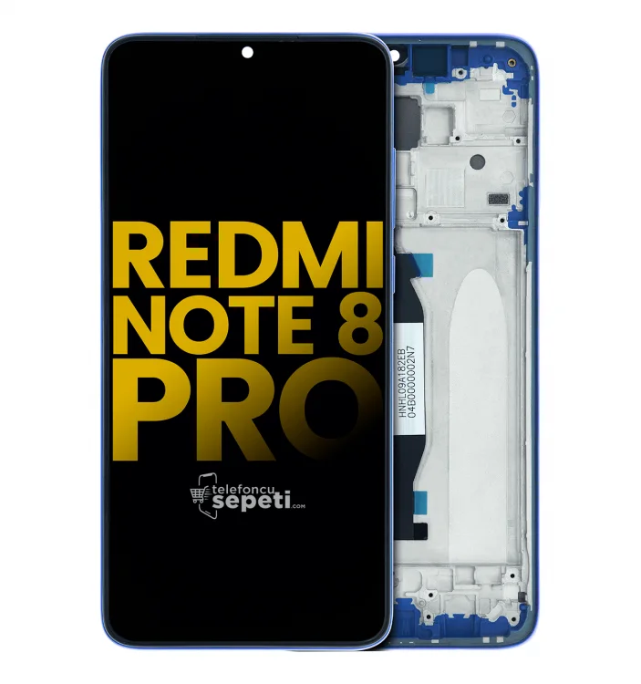 Xiaomi Redmi Note 8 Pro Çıtalı Ekran Dokunmatik Silver Orijinal