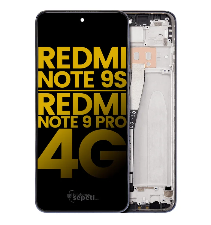 Xiaomi Redmi Note 9 Pro Çıtalı Ekran Dokunmatik Mavi Orijinal