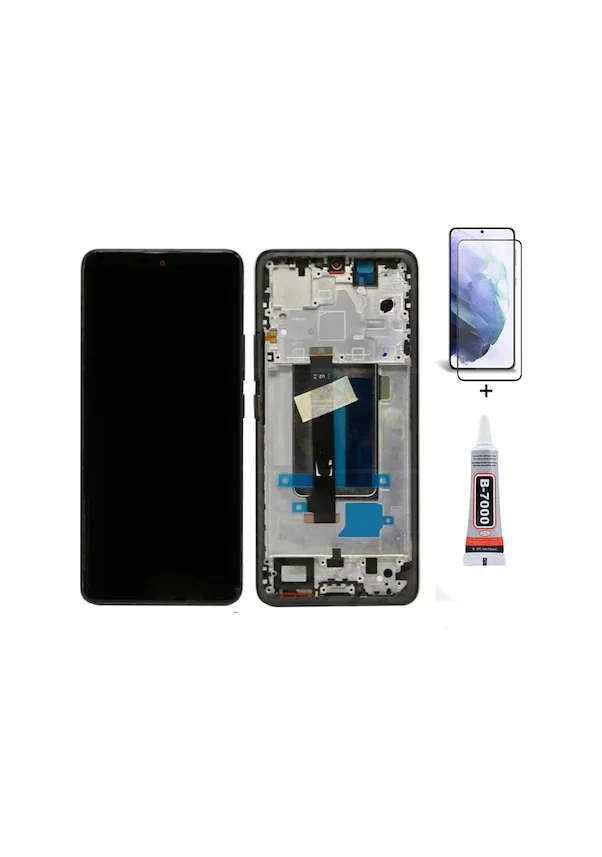 Xiaomi Redmi Note 9 Pro Çıtalı Ekran Dokunmatik Siyah Orijinal
